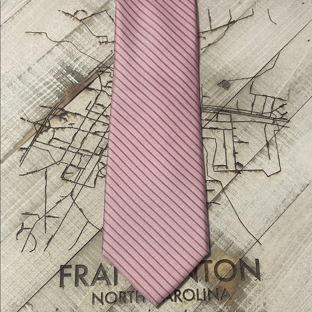 Michael Kors Pink and Blue Striped Tie